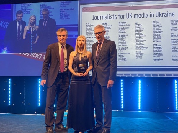 Journalists in Ukraine win British Journalism Awards public service prize
